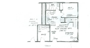 Ellis Hollow apartment floorplan downstairs